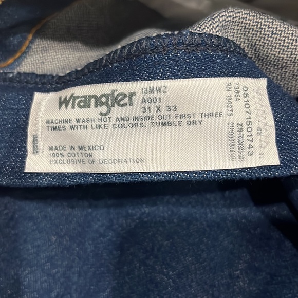 HEDDELS Limited Edition Wrangler 13MWZ Jeans 31x33 - Picture 9 of 9
